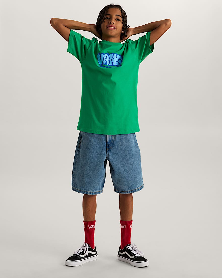 Kinder Vans Graff TShirt 814 Jahre VANS Grn ALT4