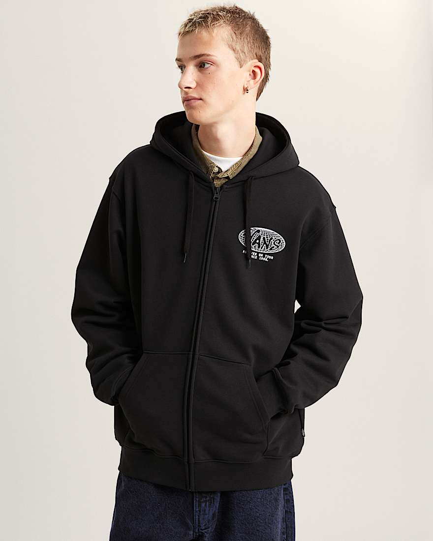 World Tour Loose Hoodie mit Reiverschluss VANS Schwarz ALT2