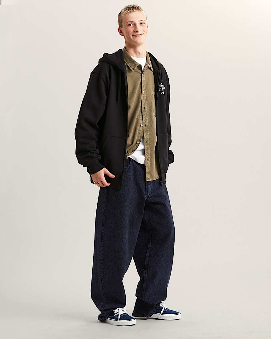 World Tour Loose Hoodie mit Reiverschluss VANS Schwarz ALT5