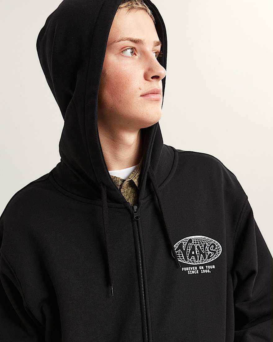 World Tour Loose Hoodie mit Reiverschluss VANS Schwarz ALT6