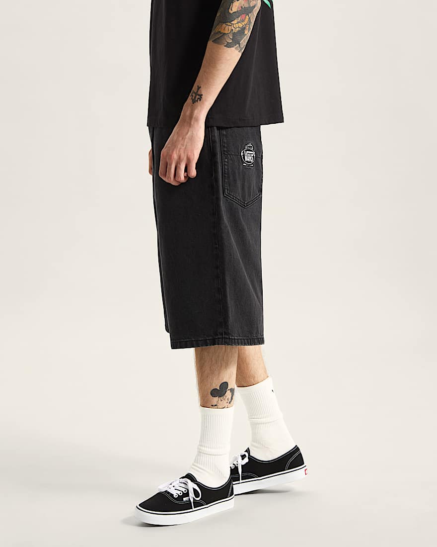 Stretched Logo Jeansshorts VANS Schwarz ALT4