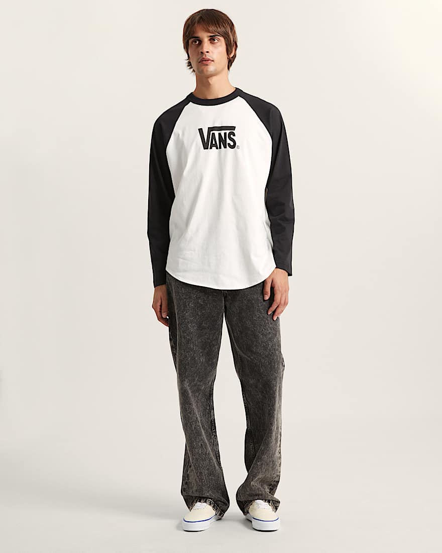 Core Raglan LangarmTShirt VANS Schwarz ALT4