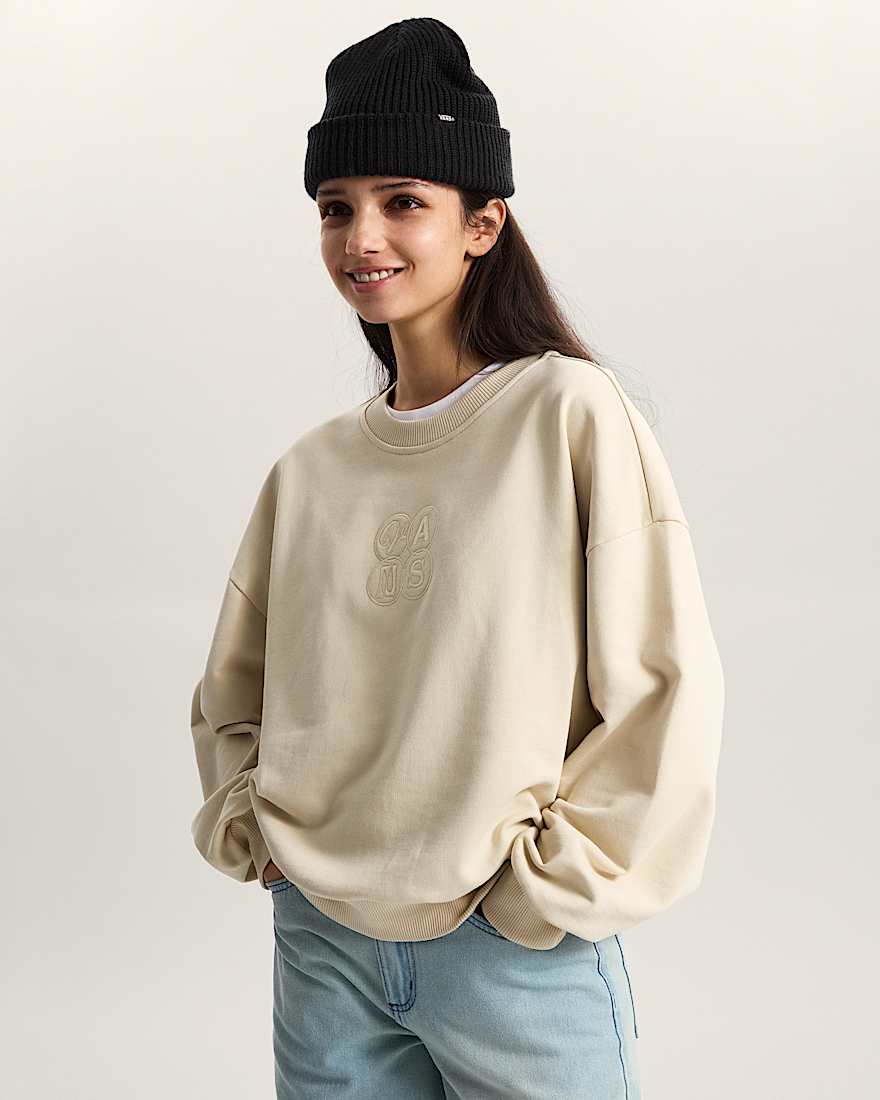 Ellipse Retro RundhalsTShirt VANS Beige ALT2