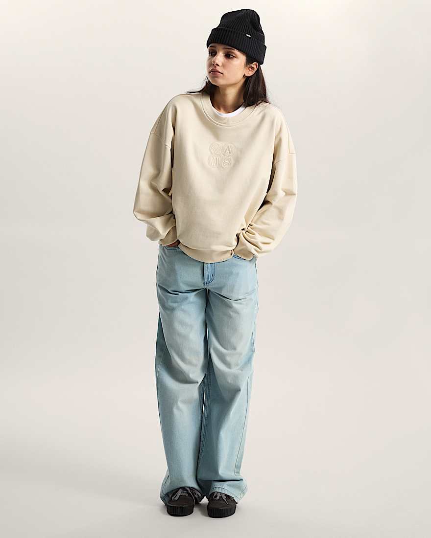 Ellipse Retro RundhalsTShirt VANS Beige ALT5