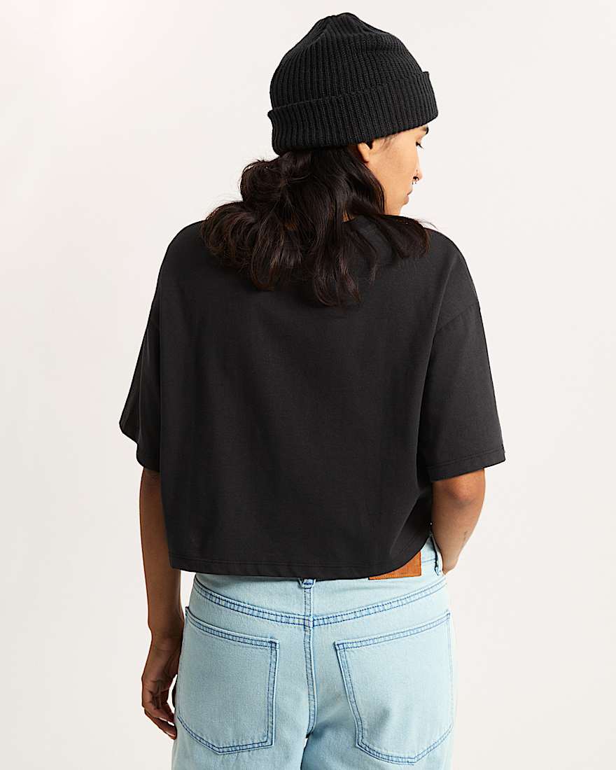ELLIPSE RELAX CROP SS Black VANS Schwarz ALT3