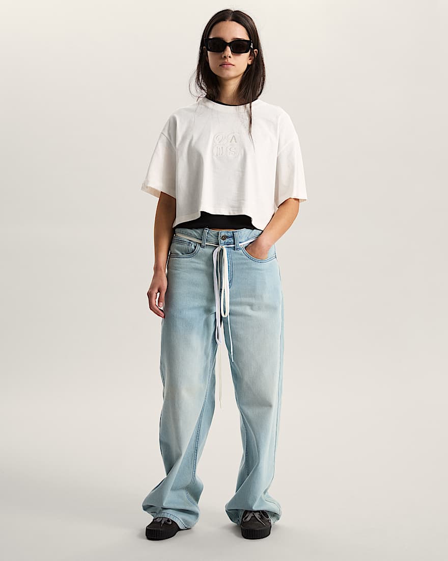 ELLIPSE RELAX CROP SS EGRET VANS Wei ALT4