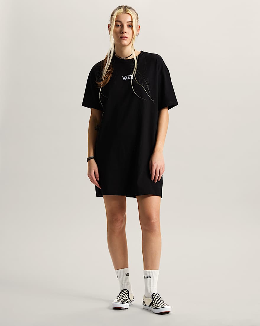 Center Vee TShirtKleid VANS Schwarz ALT4