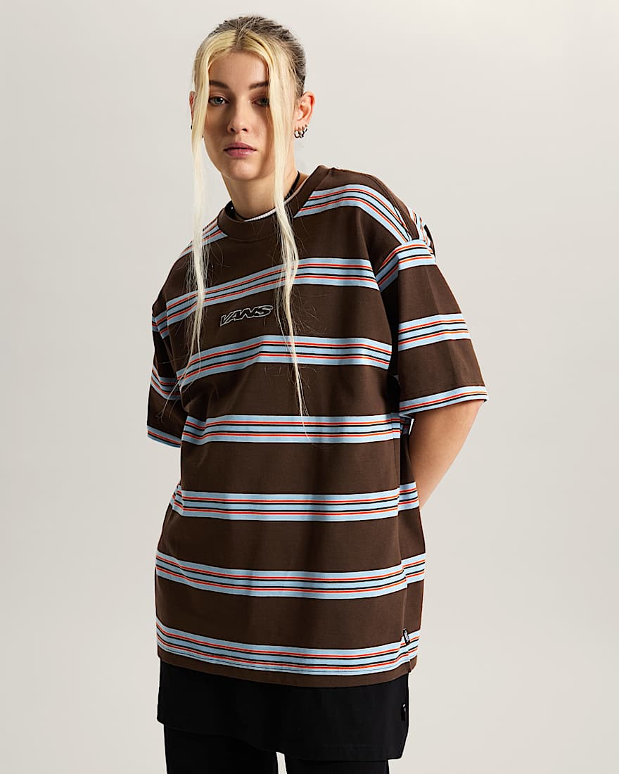 Mesa Stripe TShirt  VANS Braun ALT5
