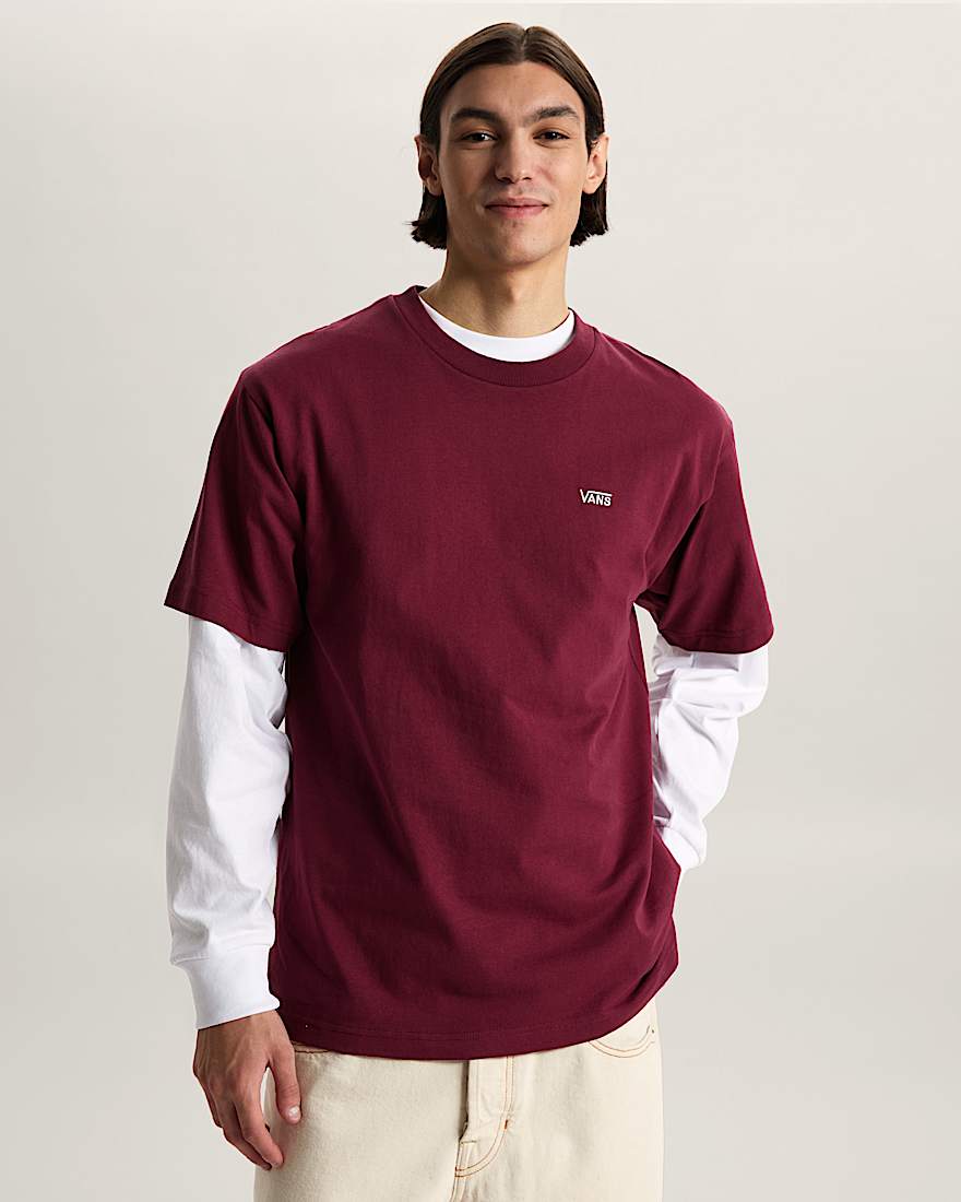 Left Chest Logo II TShirt VANS Bordeaux ALT2