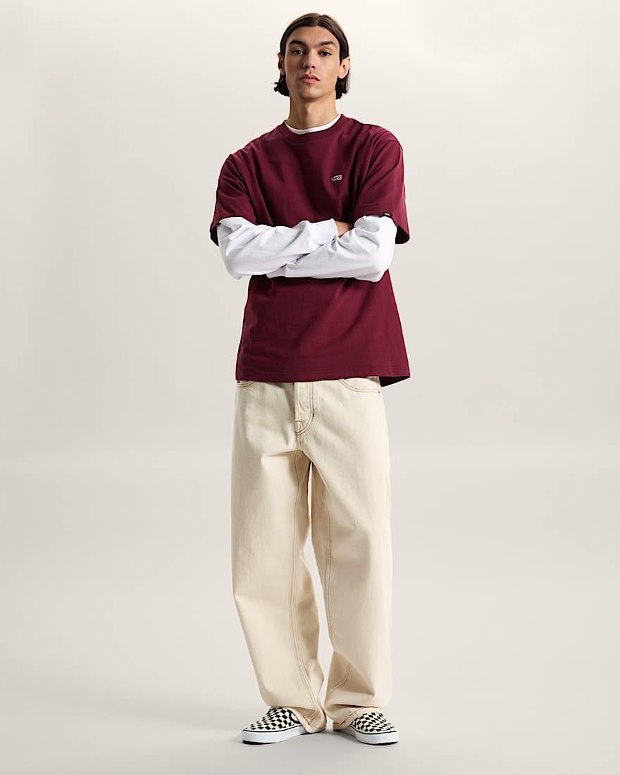 Left Chest Logo II TShirt VANS Bordeaux ALT4