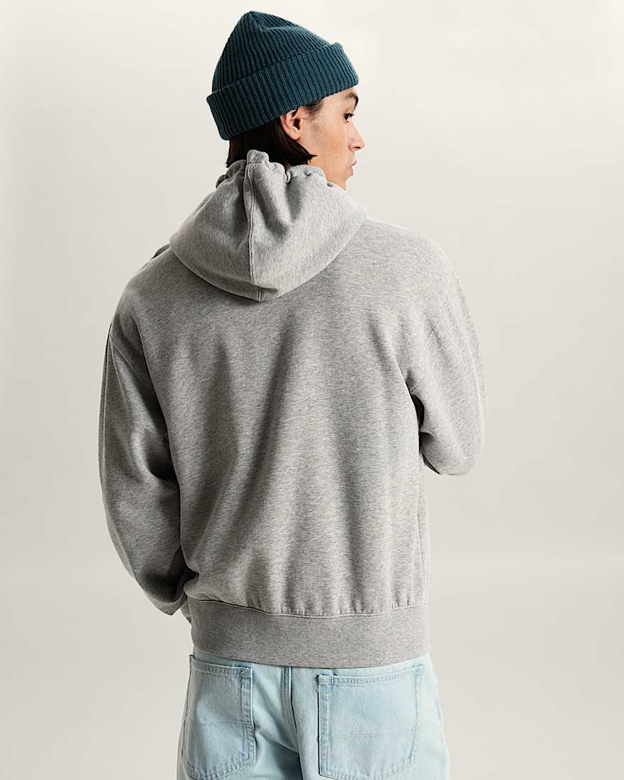 StretchKapuzenjacke mit Logo und Reiverschluss VANS Grau ALT3