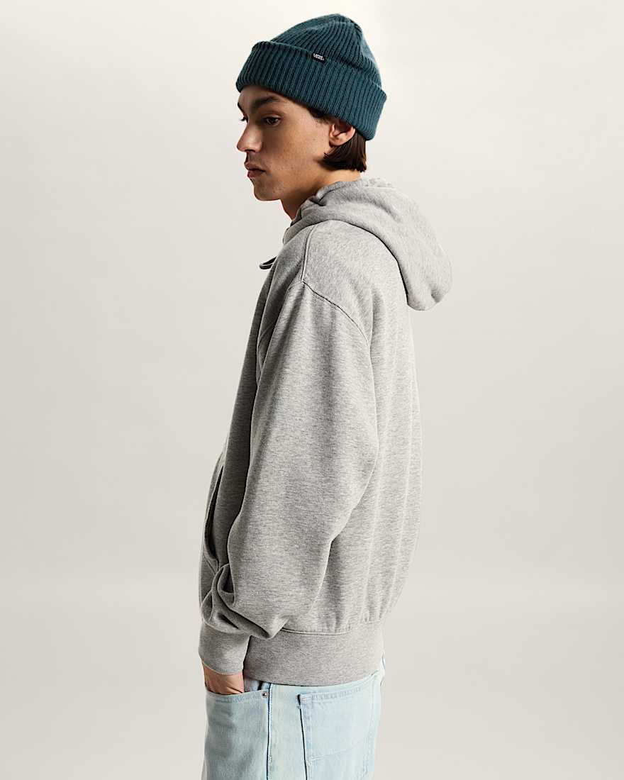 StretchKapuzenjacke mit Logo und Reiverschluss VANS Grau ALT4