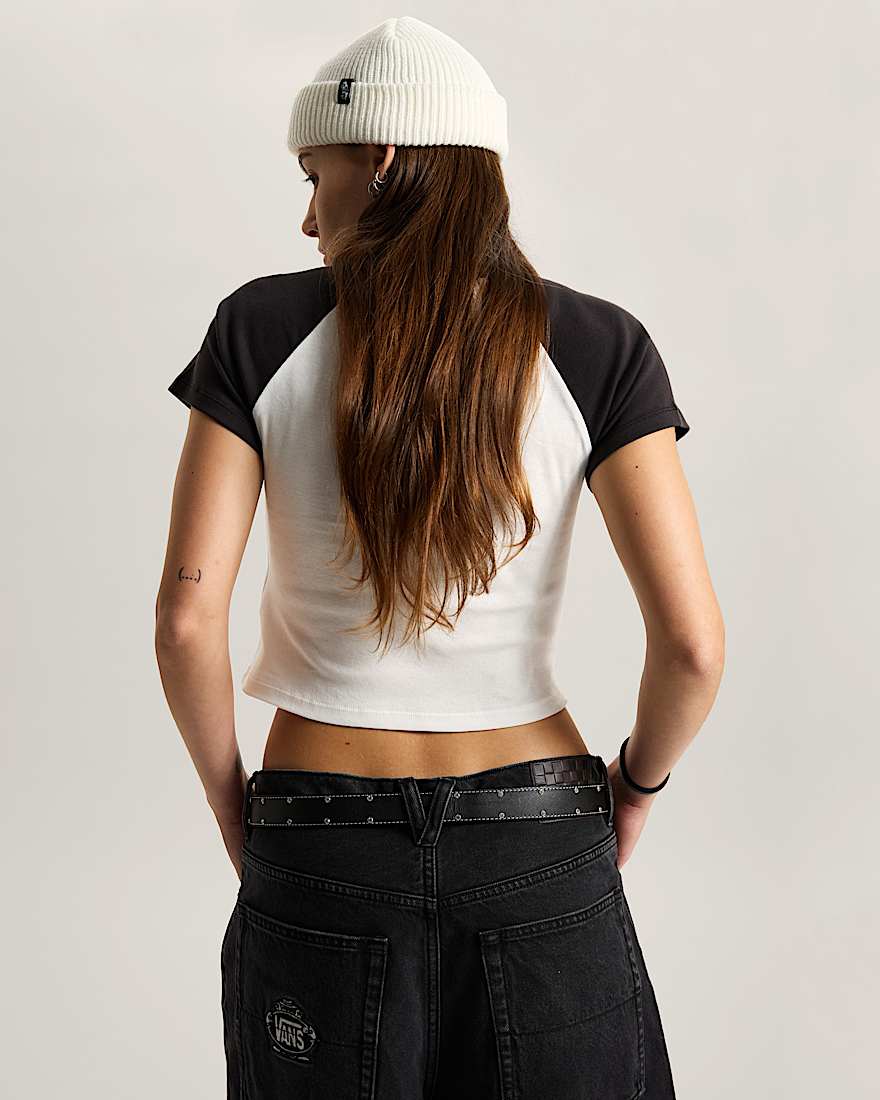 Kleine Kinder Clare Baby TShirt VANS Wei ALT3