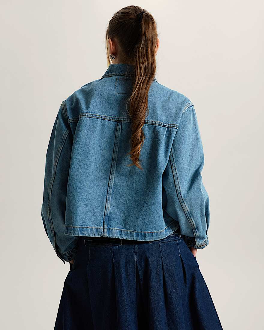 Emily Boxy Work Wear Jacke VANS Blau ALT3