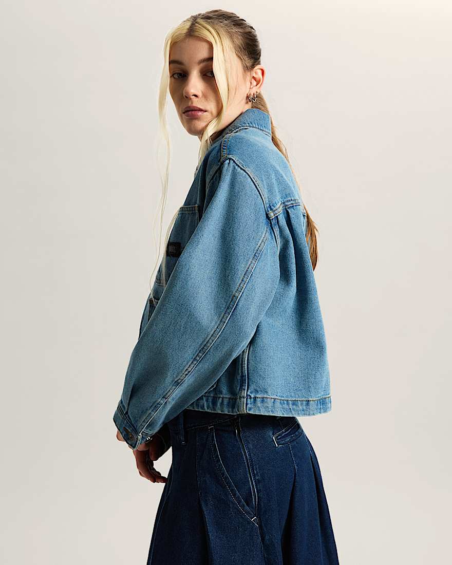 Emily Boxy Work Wear Jacke VANS Blau ALT4