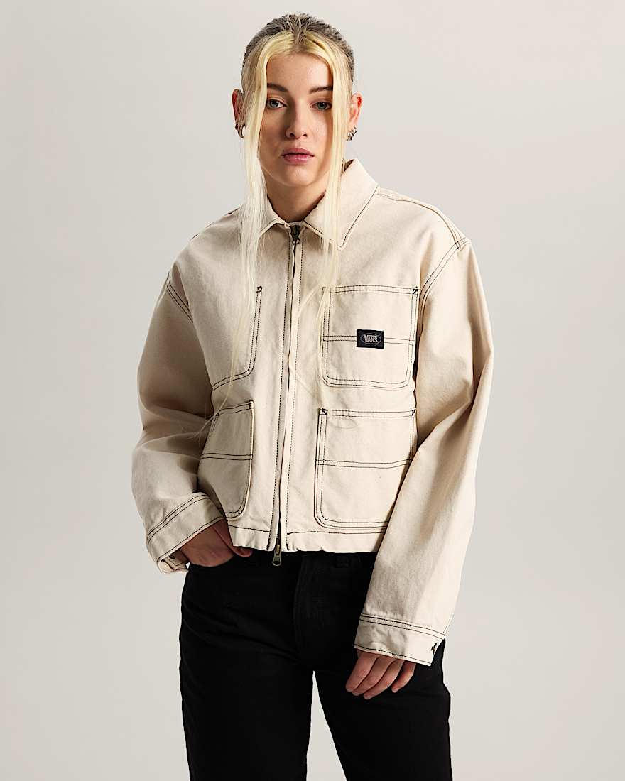 Emily Boxy Work Wear Jacke VANS Wei ALT2