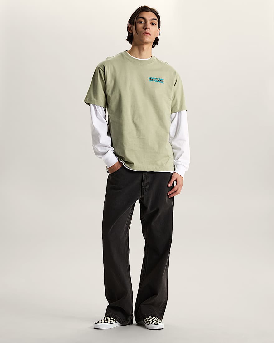 Barb Plate Loose TShirt VANS Grn ALT4