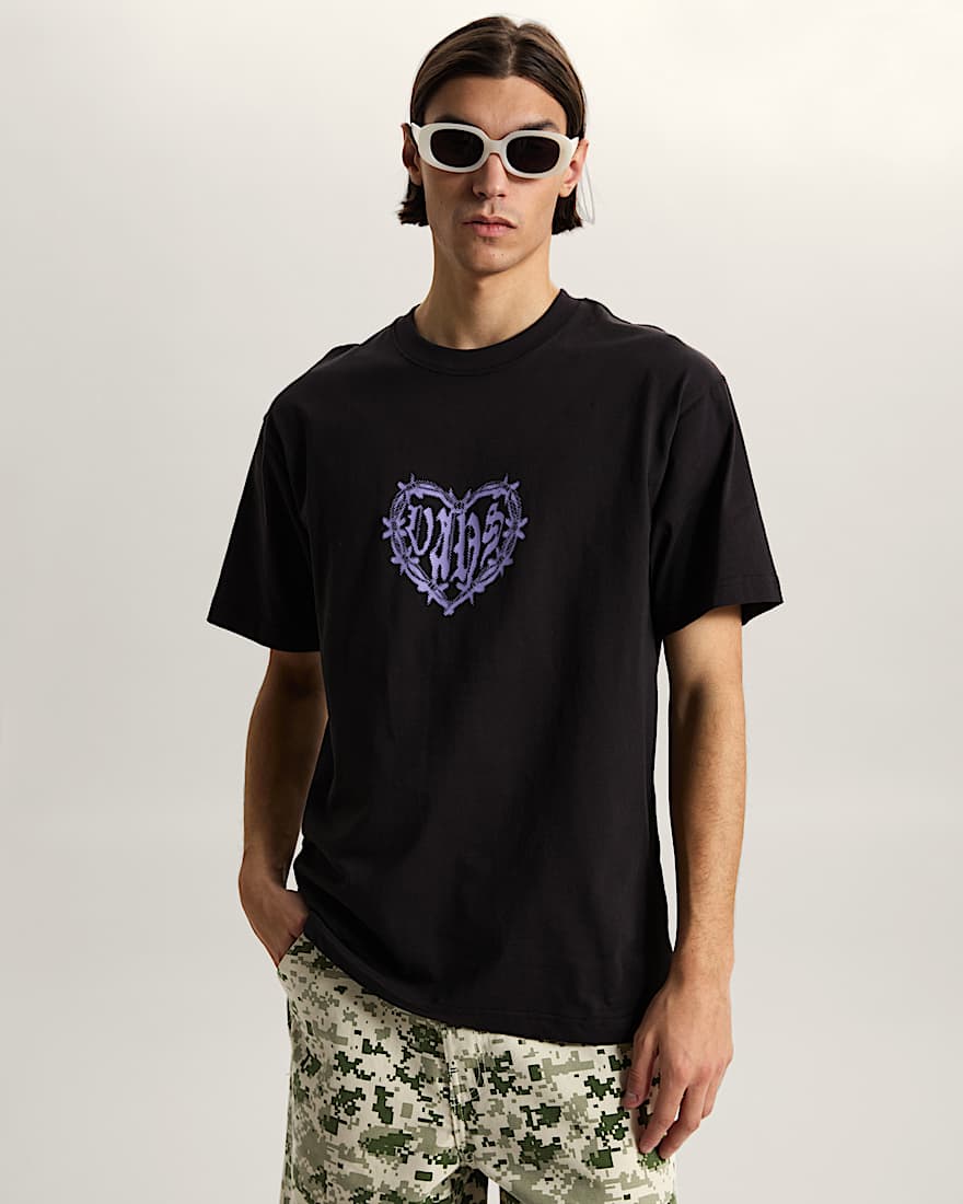 Barbed Heart Loose TShirt VANS Schwarz ALT2