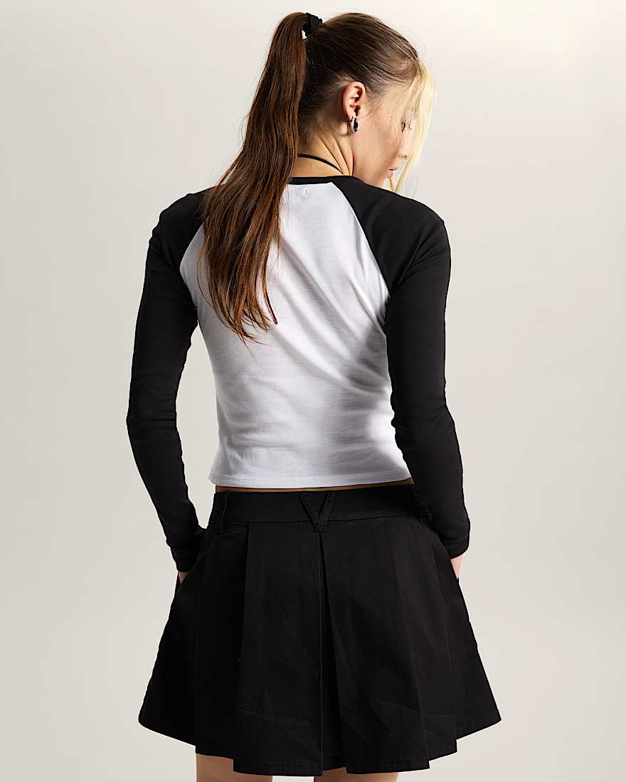 Y2K Star Raglan LangarmTShirt VANS Schwarz ALT3