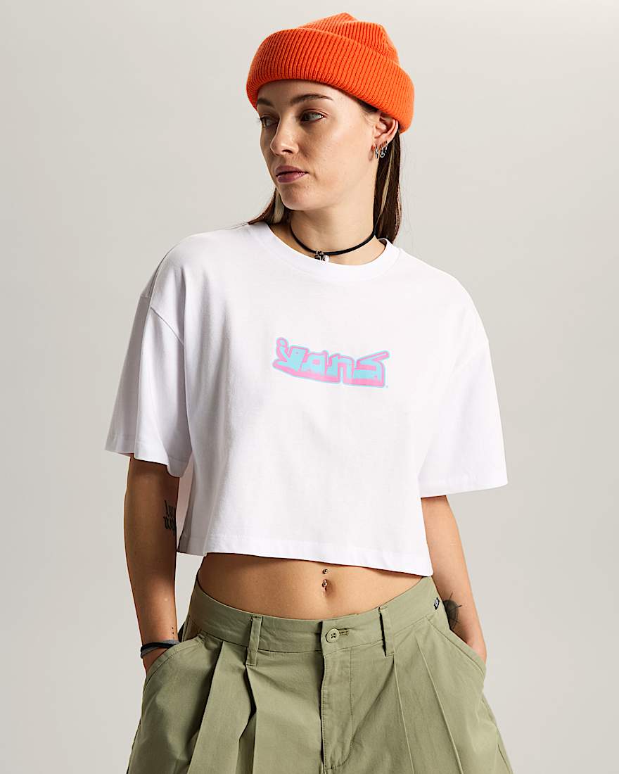 Y2K Boho Relax Crop TShirt VANS Wei ALT2