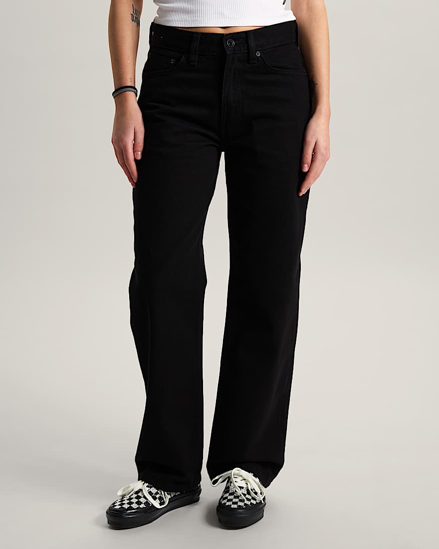 Check5 Hose mit geradem Bein und mittlerer Leibhhe VANS Schwarz ALT2