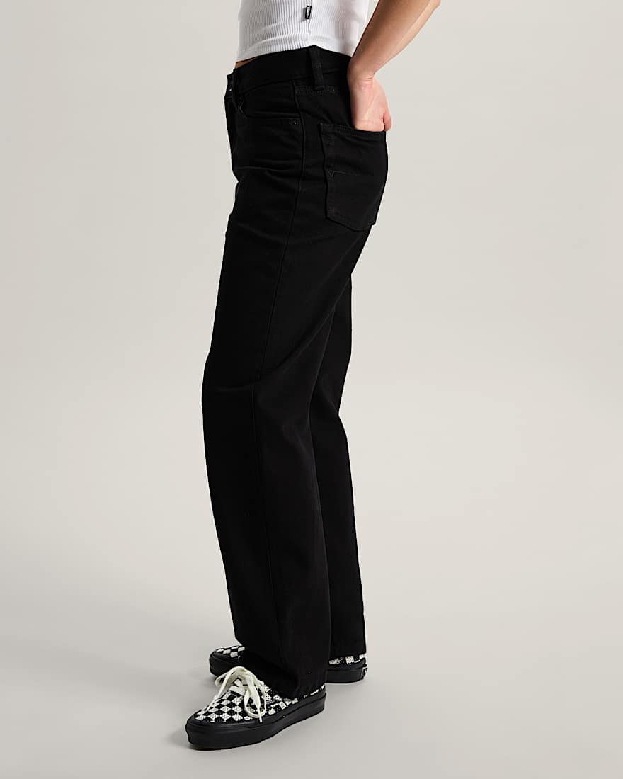 Check5 Hose mit geradem Bein und mittlerer Leibhhe VANS Schwarz ALT3