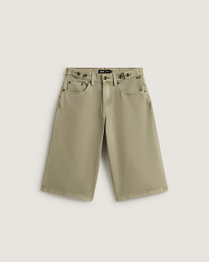 Cinched Check5 BaggyShorts VANS Beige HERO