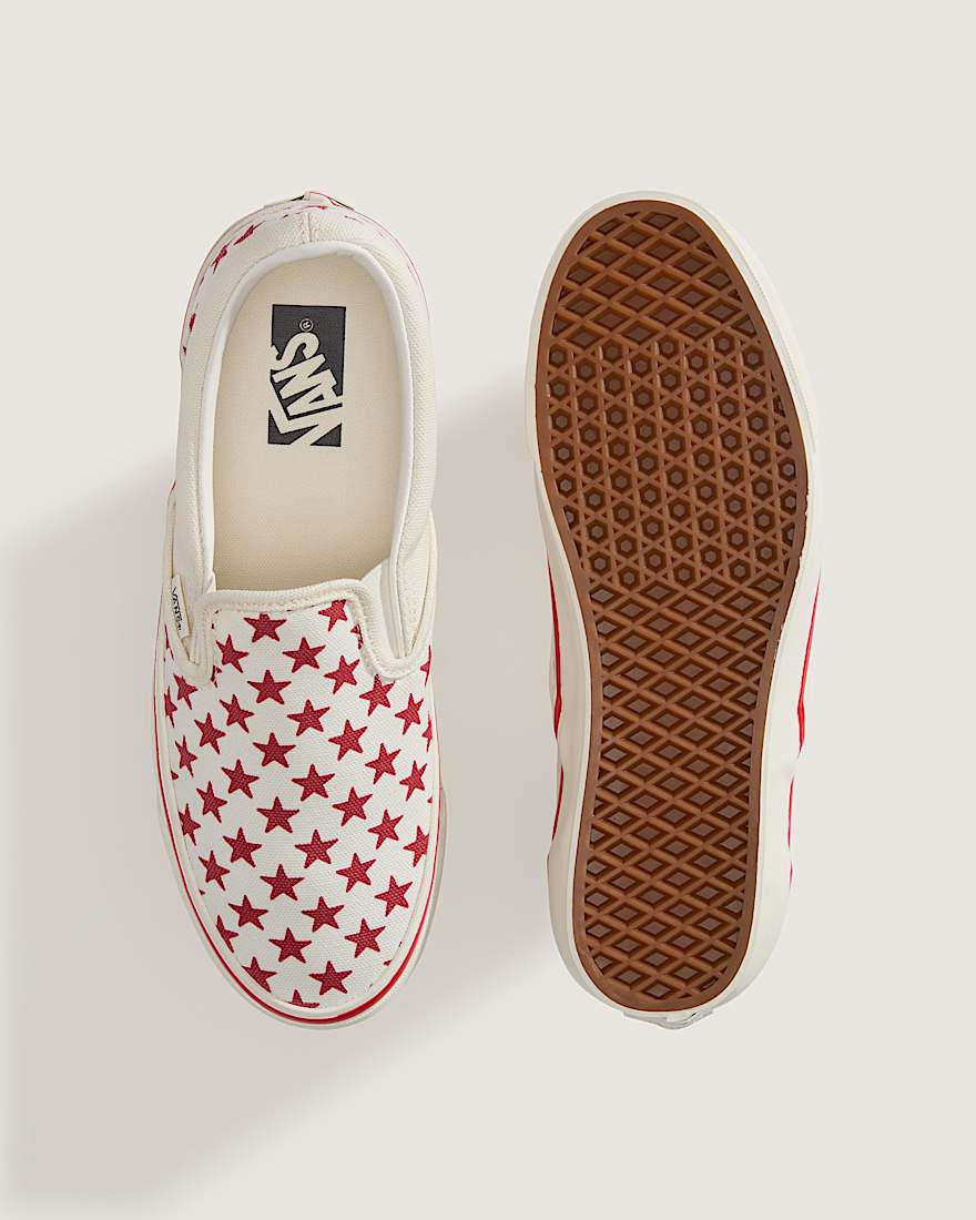 Premium Classic SlipOn Schuhe VANS Rot ALT2