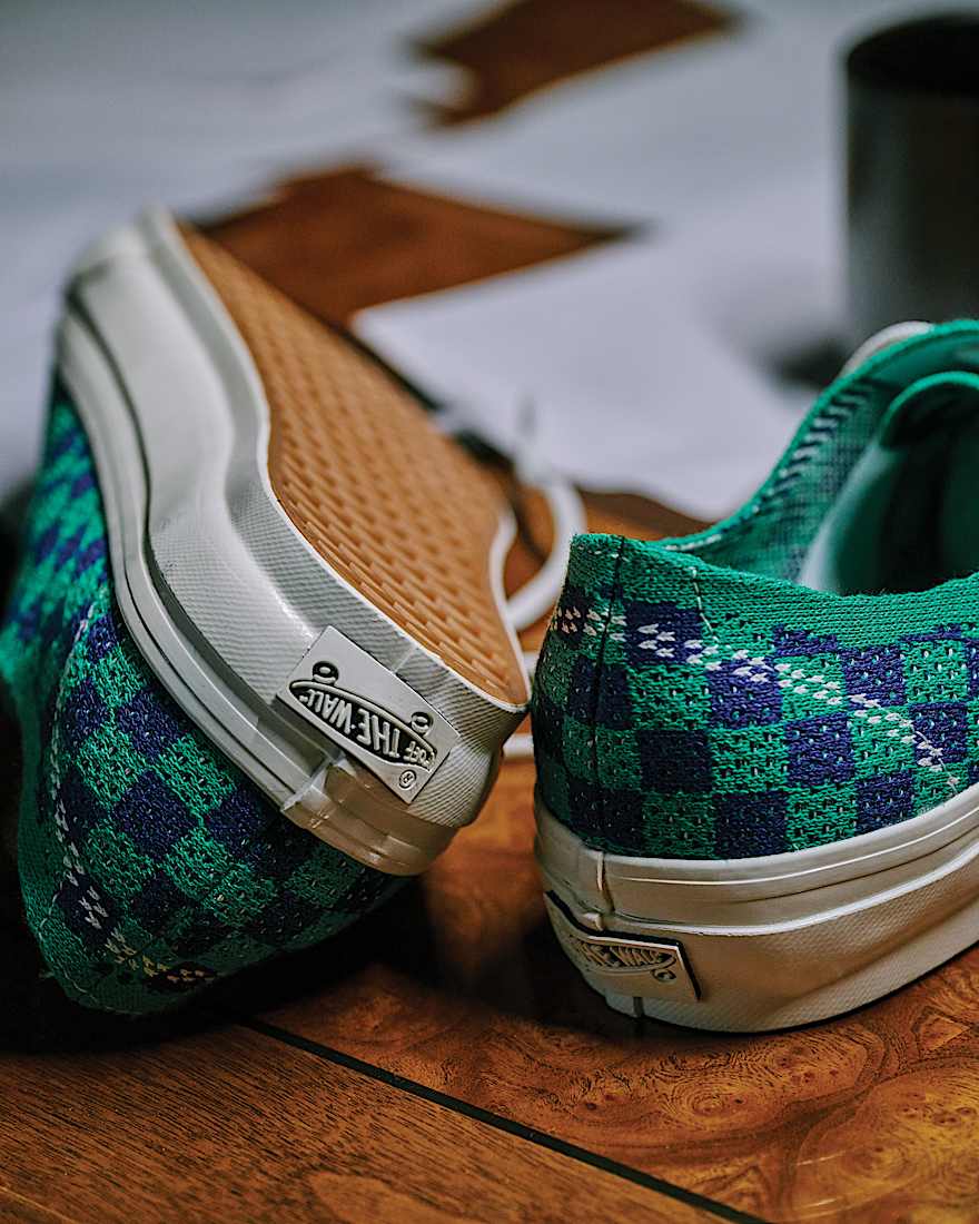 Premium Authentic Checkerboard Schuhe VANS Grn ALT6