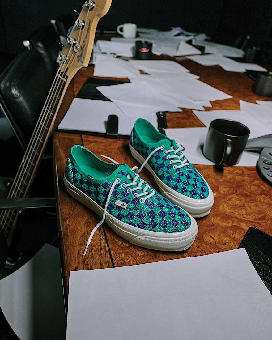 Premium Authentic Checkerboard Schuhe VANS Grn ALT1