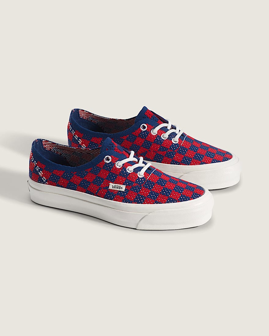 Premium Authentic Checkerboard Schuhe VANS Rot ALT1