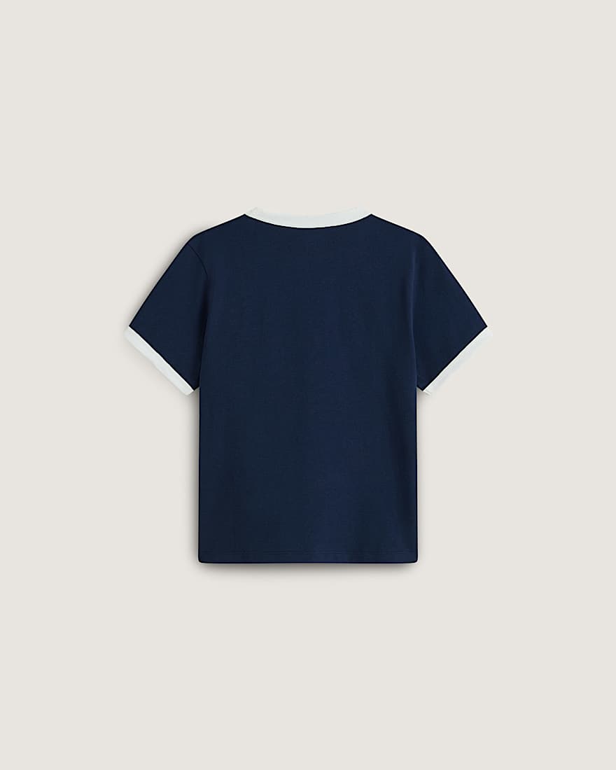 Milano Ciao Brera Ringer TShirt VANS BlauWei ALT1