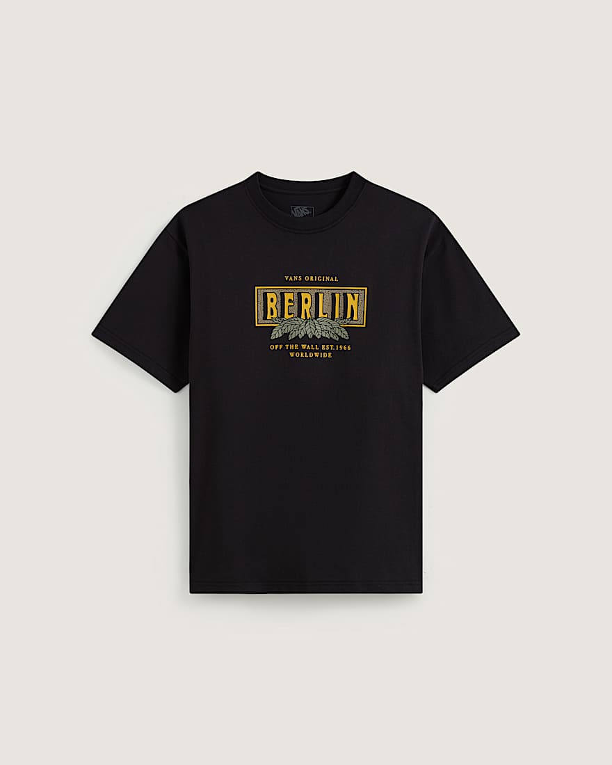 Berlin Off The Wall SS Tee Black VANS Schwarz HERO