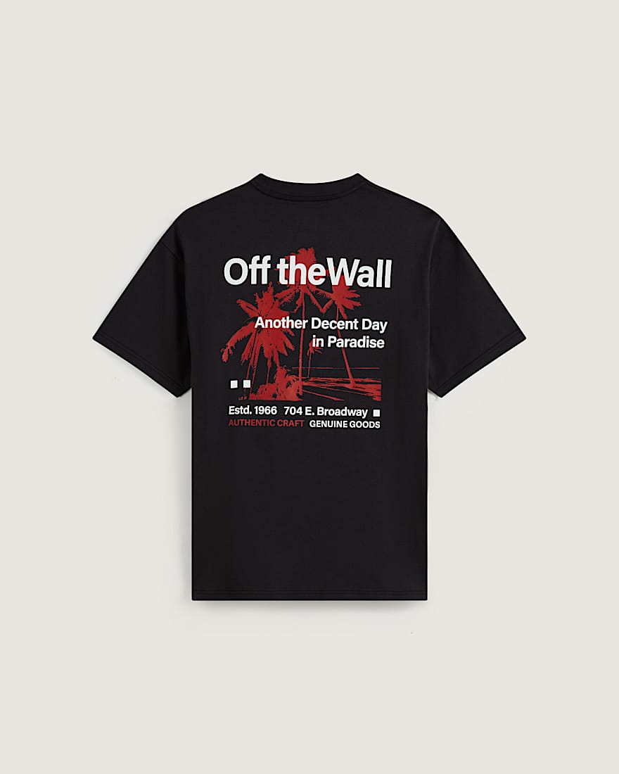 DECENT DAY IN PARADISE SS TEE Black VANS Schwarz ALT1