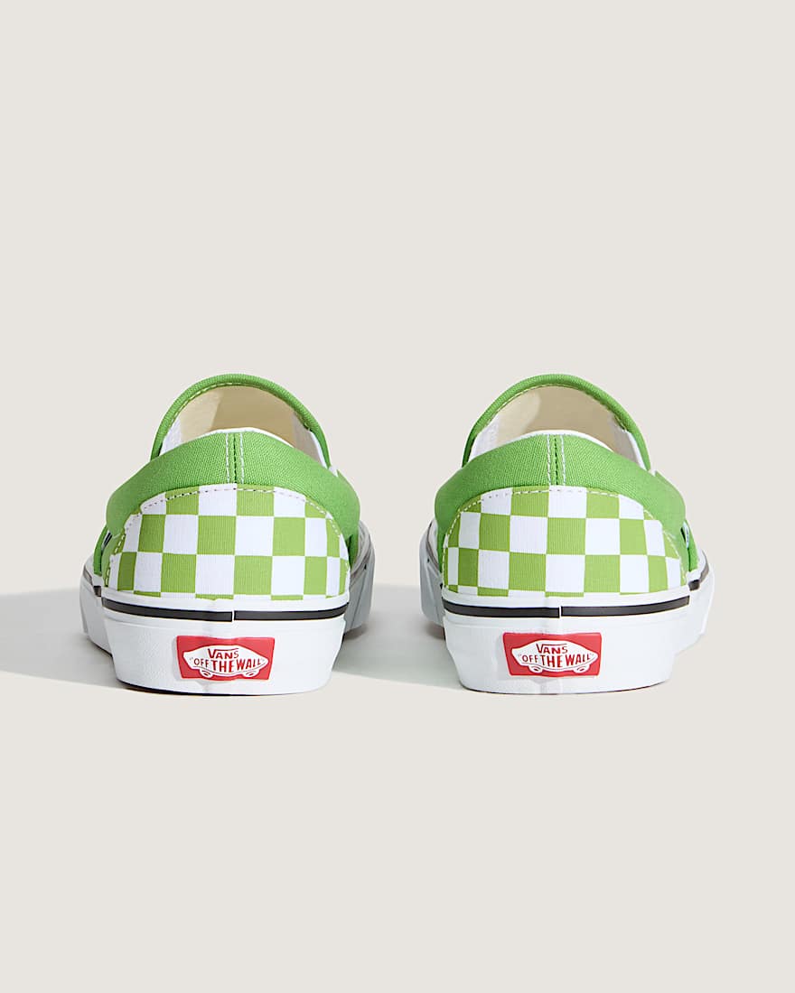 Classic SlipOn Checkerboard Schuhe VANS Grn ALT4
