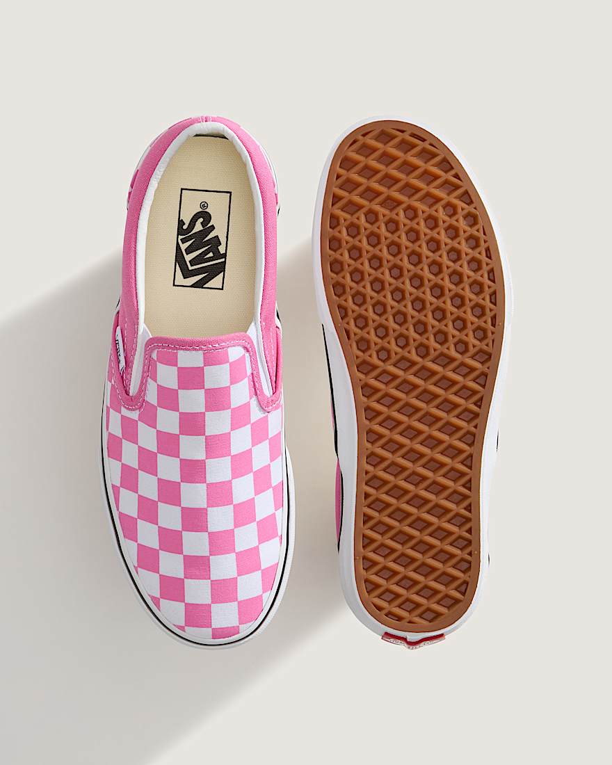 Classic SlipOn Checkerboard Schuhe VANS Rosa ALT3