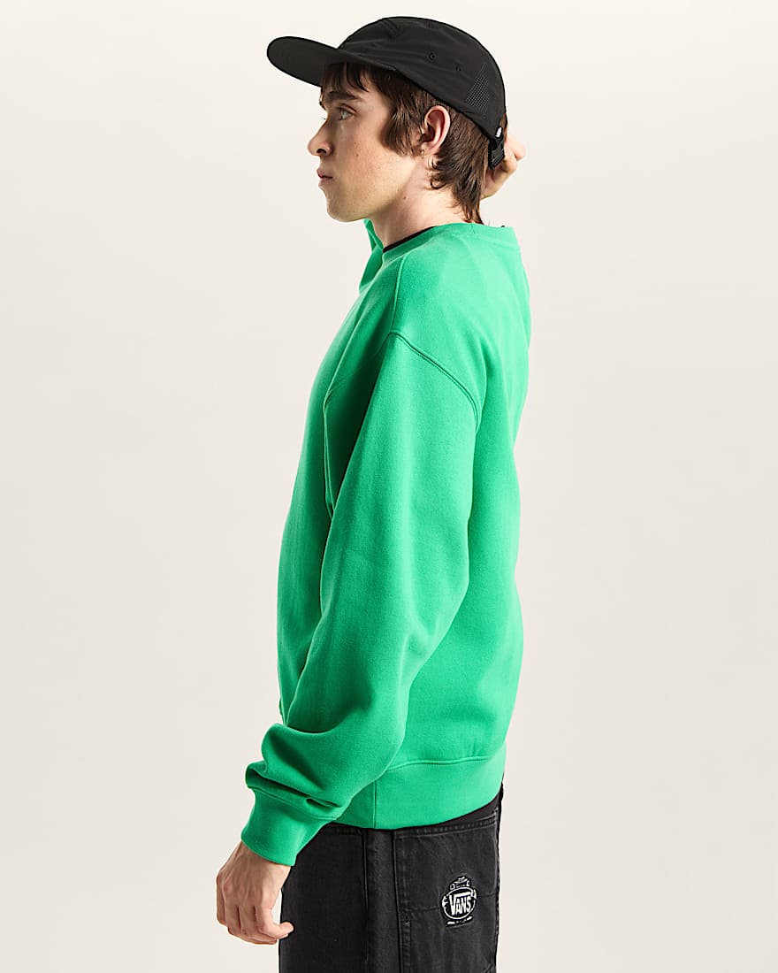 StretchSweatshirt mit Rundhalsausschnitt und Logo VANS Grn ALT4