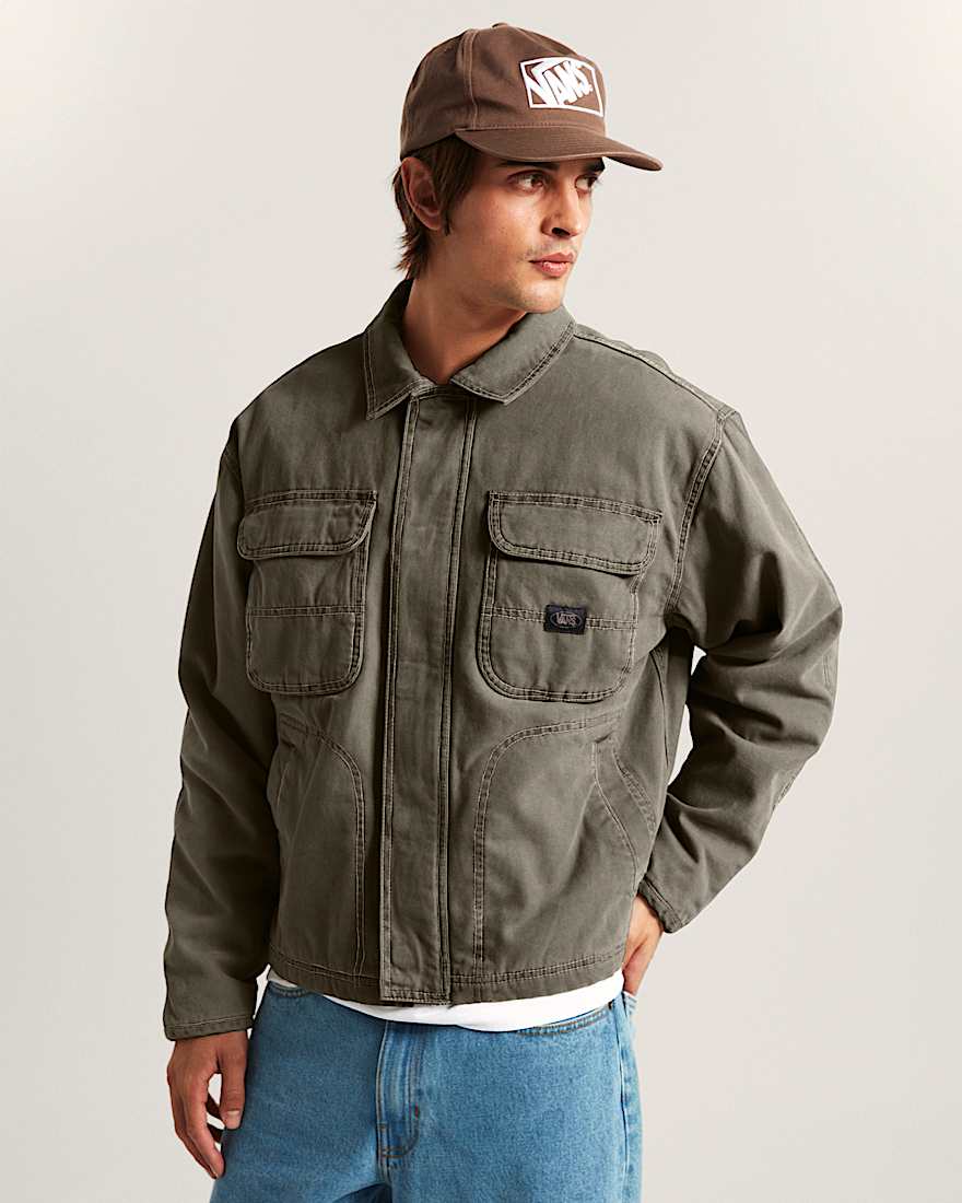 Umber Pigment CanvasJacke VANS Beige ALT2