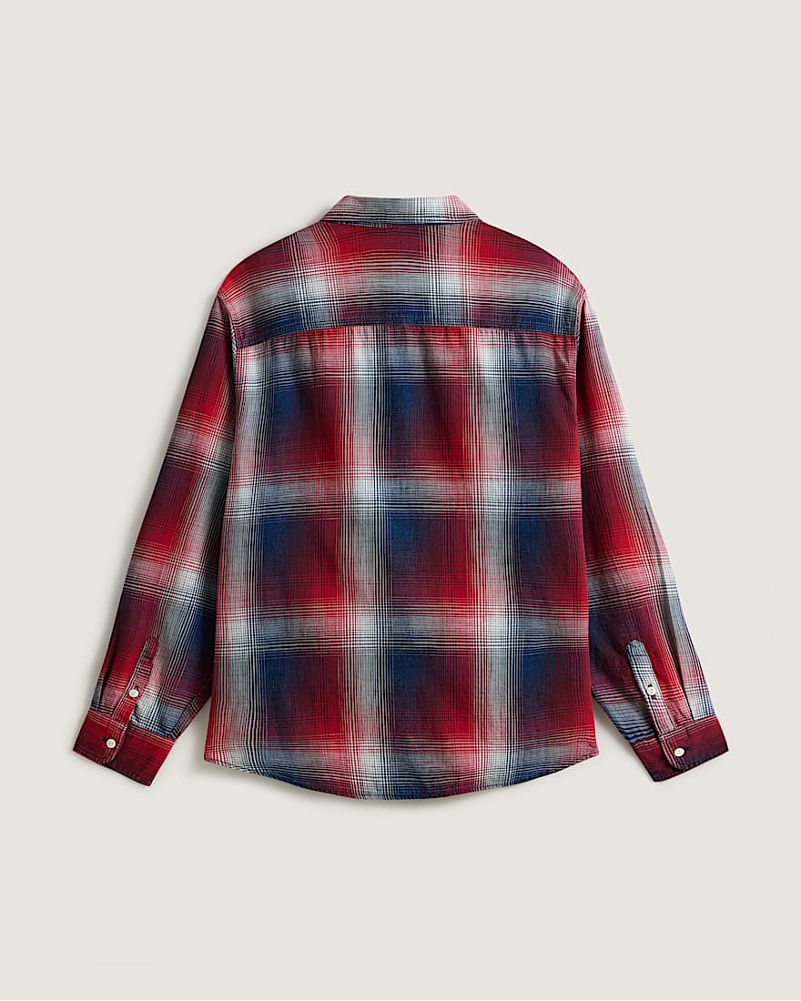 Indigo Plaid LS Woven Racing Red VANS Rot ALT1
