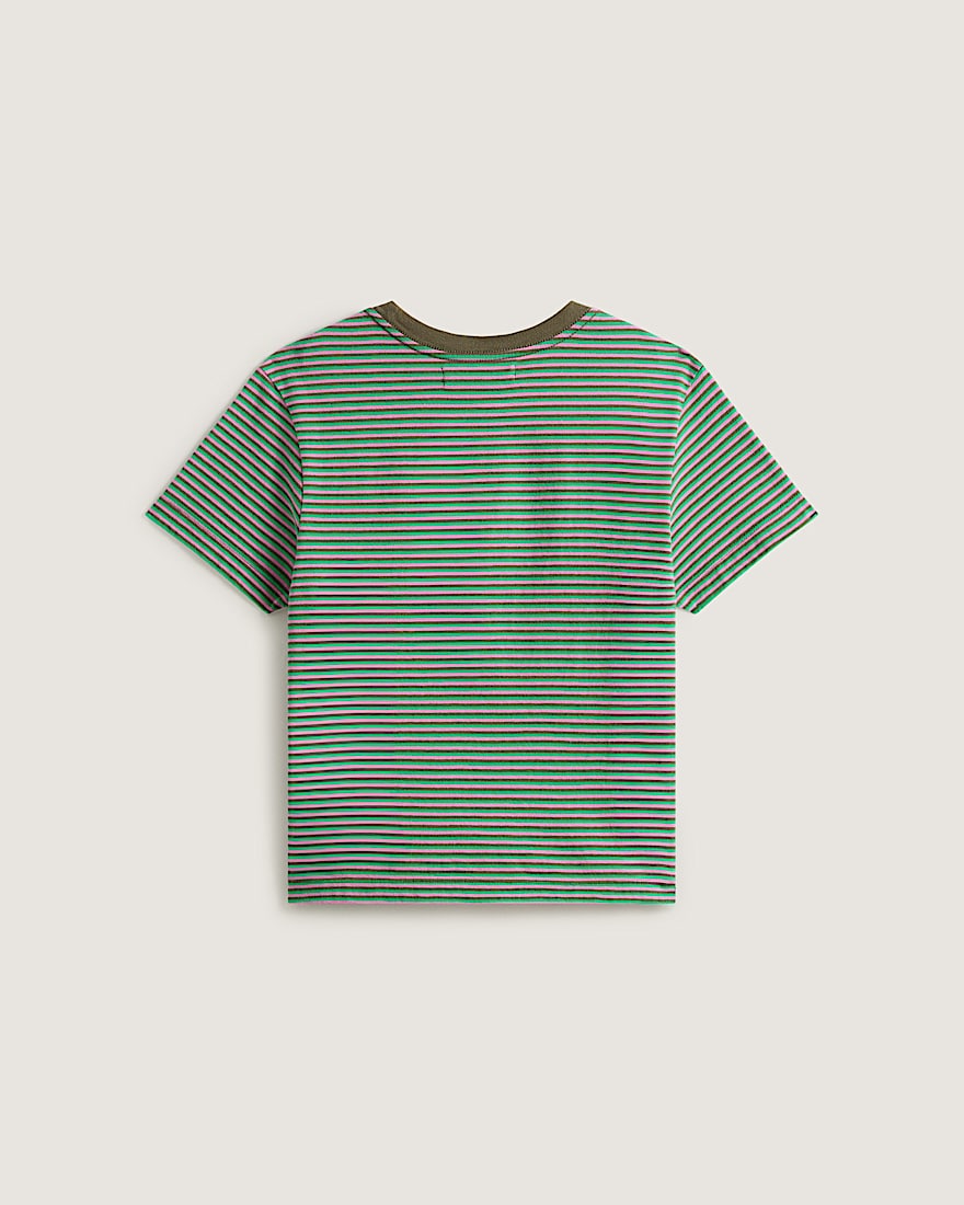 Salton Stripe TShirt  VANS Grn ALT1