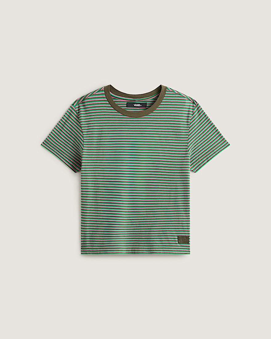 Salton Stripe TShirt  VANS Grn HERO