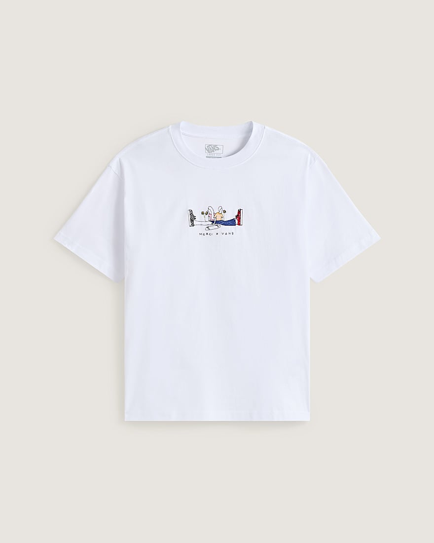 Llgance est dsordre 01 Tshirt Merci x Vans VANS Blanc HERO