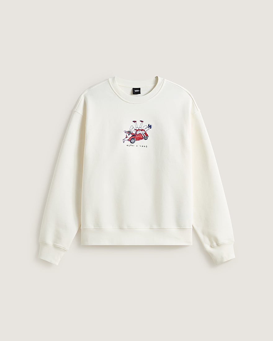 Je Ne Vais Pas Bien Crewneck Merci x Vans VANS Blanc HERO