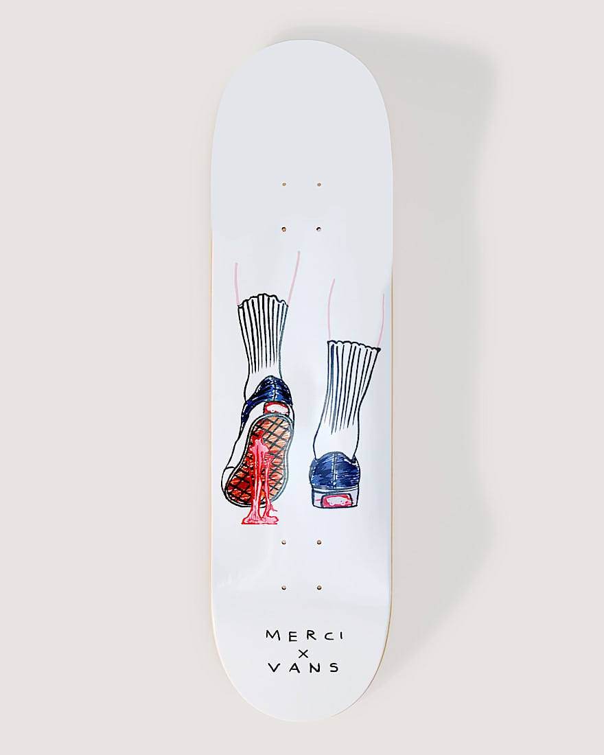 Planche de Skate lgance Merci x Vans VANS Blanc HERO