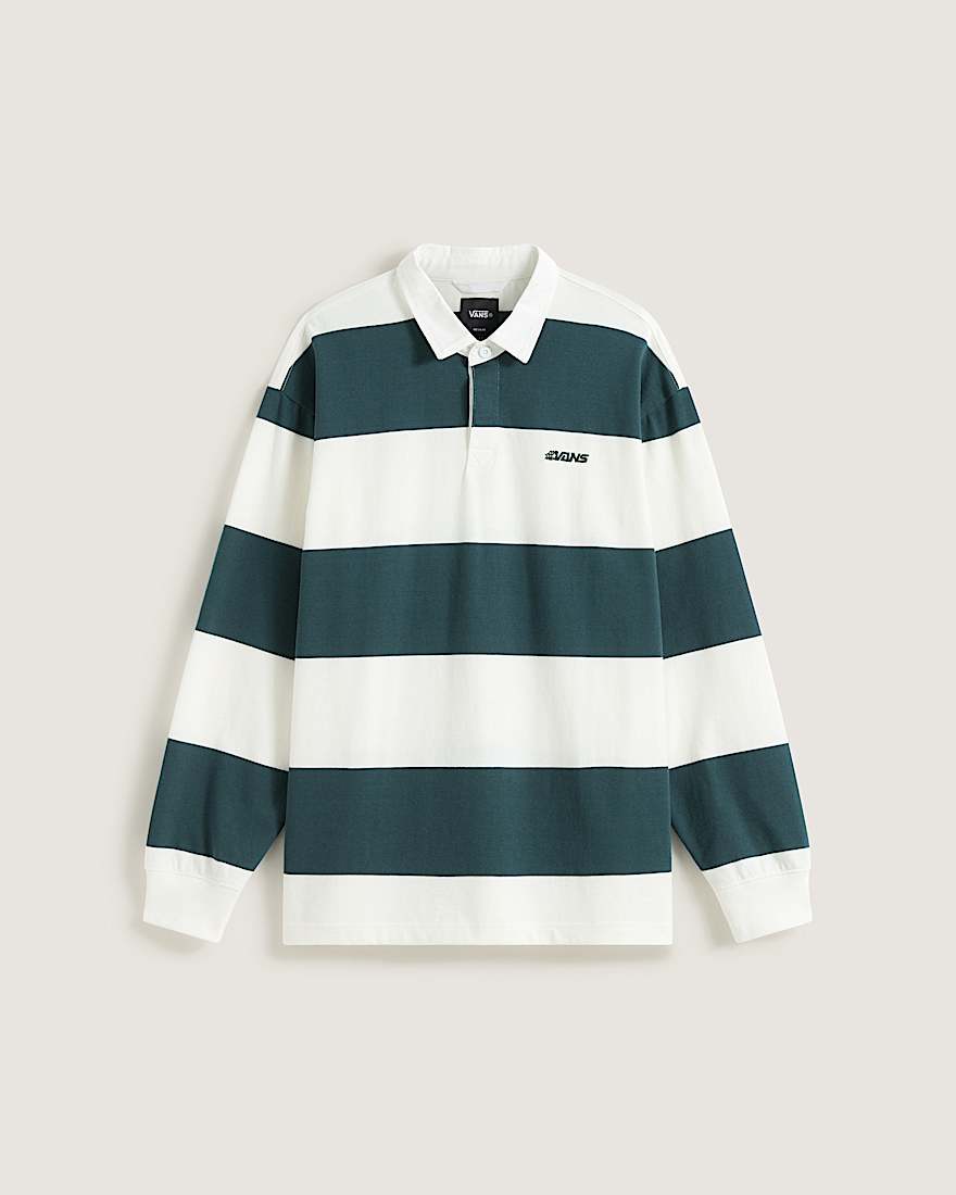 Ward Stripe Rugby Knit MarshmallowMysticMoss VANS Grn HERO