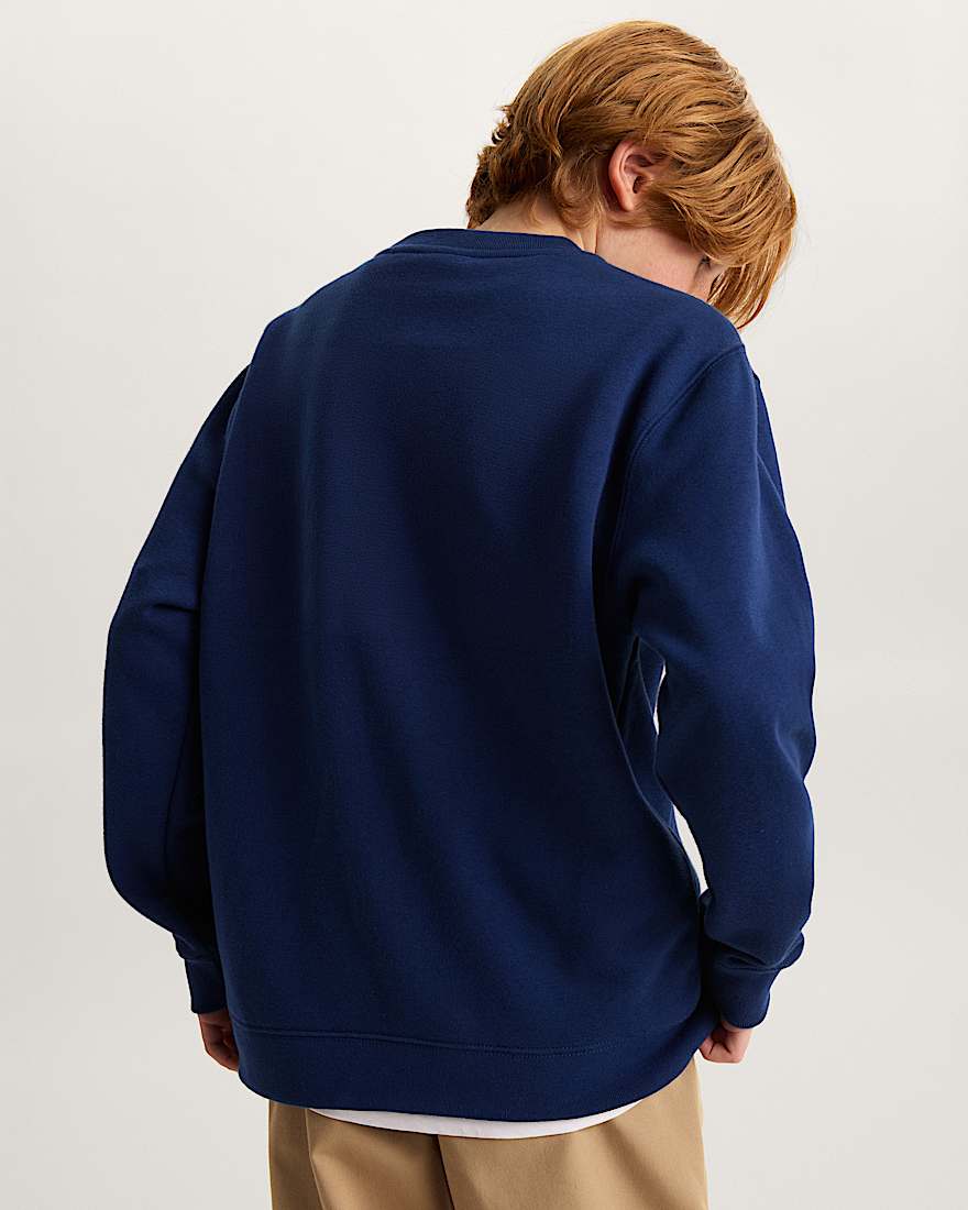 Kinder StretchSweatshirt mit Rundhalsausschnitt und Logo 814 Jahre VANS Blau ALT3