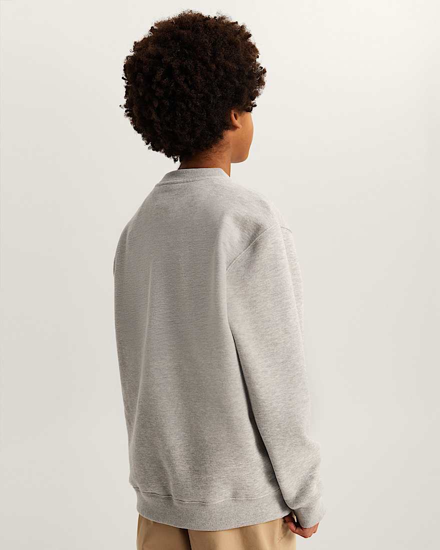 Kinder StretchSweatshirt mit Rundhalsausschnitt und Logo 814 Jahre VANS Grau ALT3
