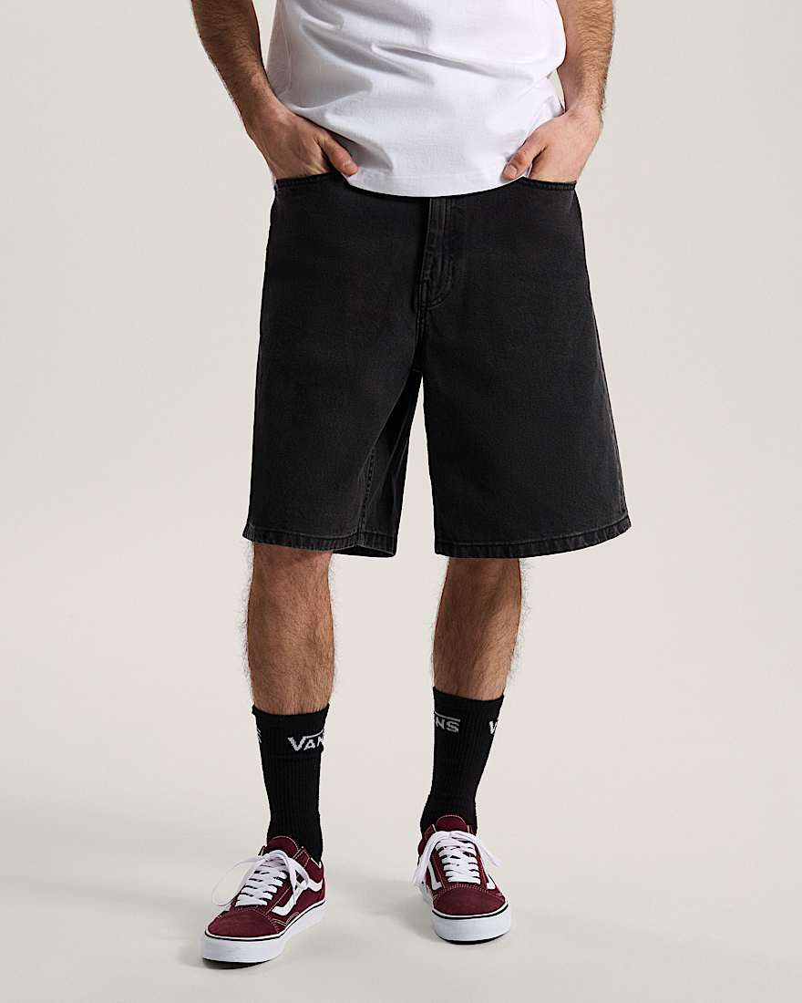 Check5 BaggyDenimShorts VANS Schwarz ALT2