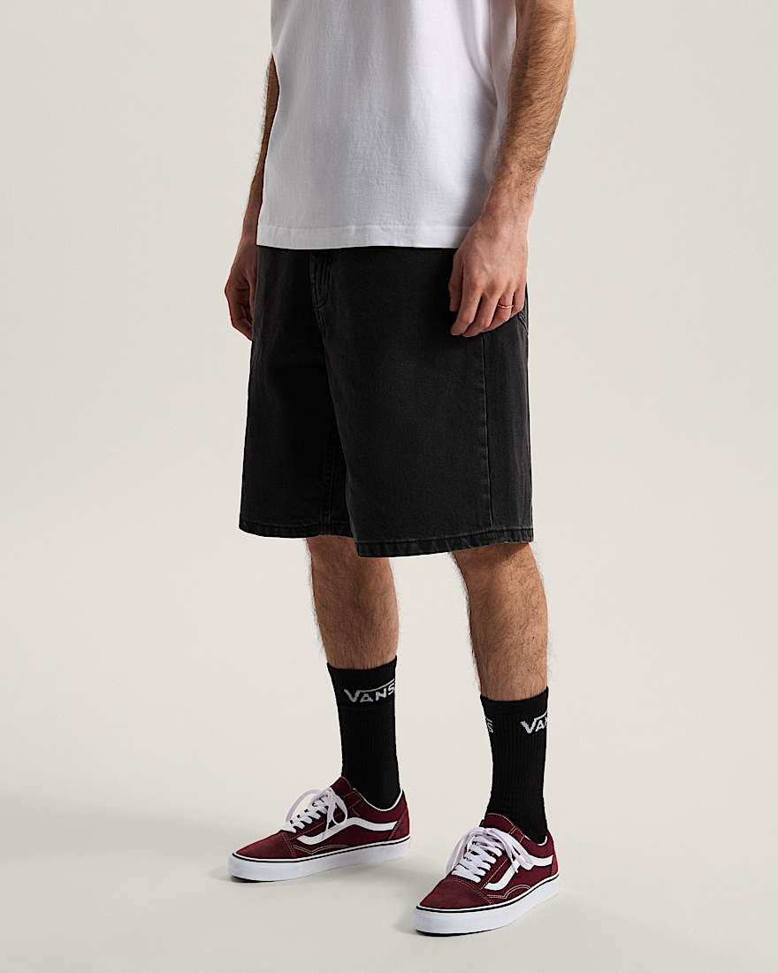 Check5 BaggyDenimShorts VANS Schwarz ALT4