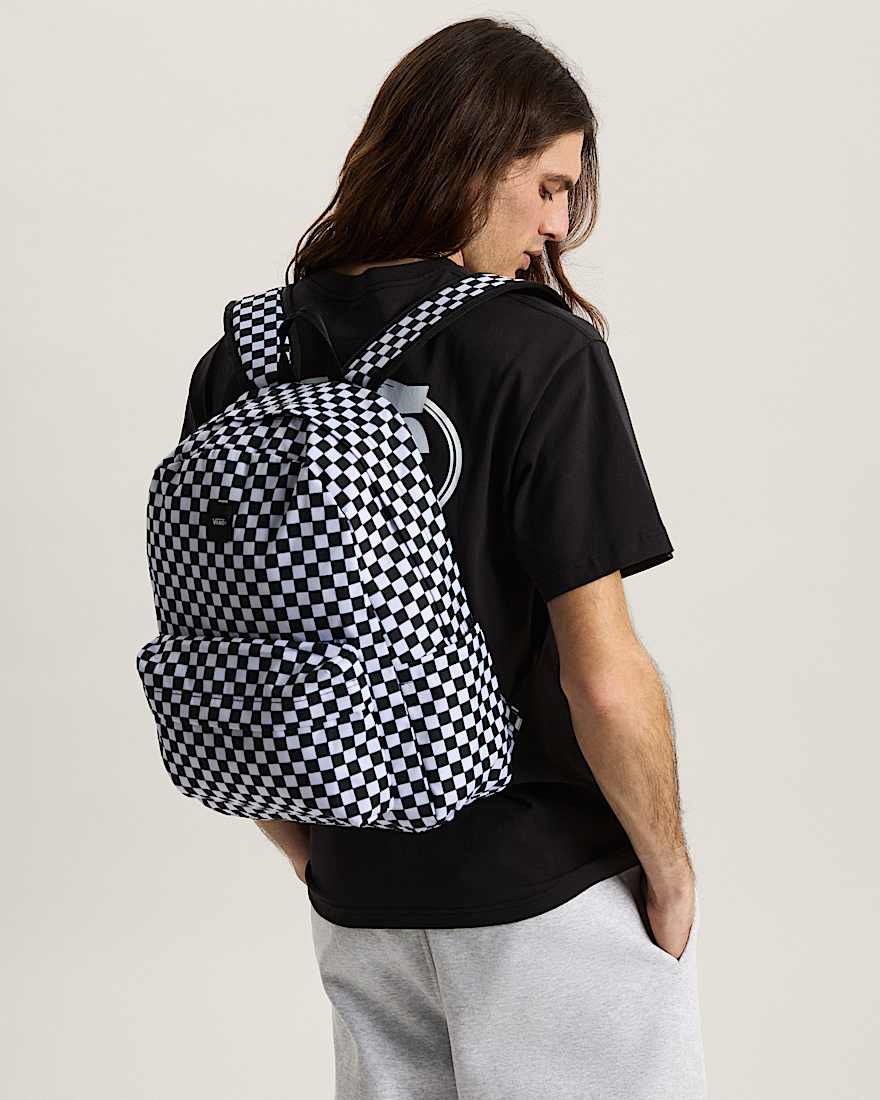 Old Skool Check Rucksack VANS Schwarz ALT7